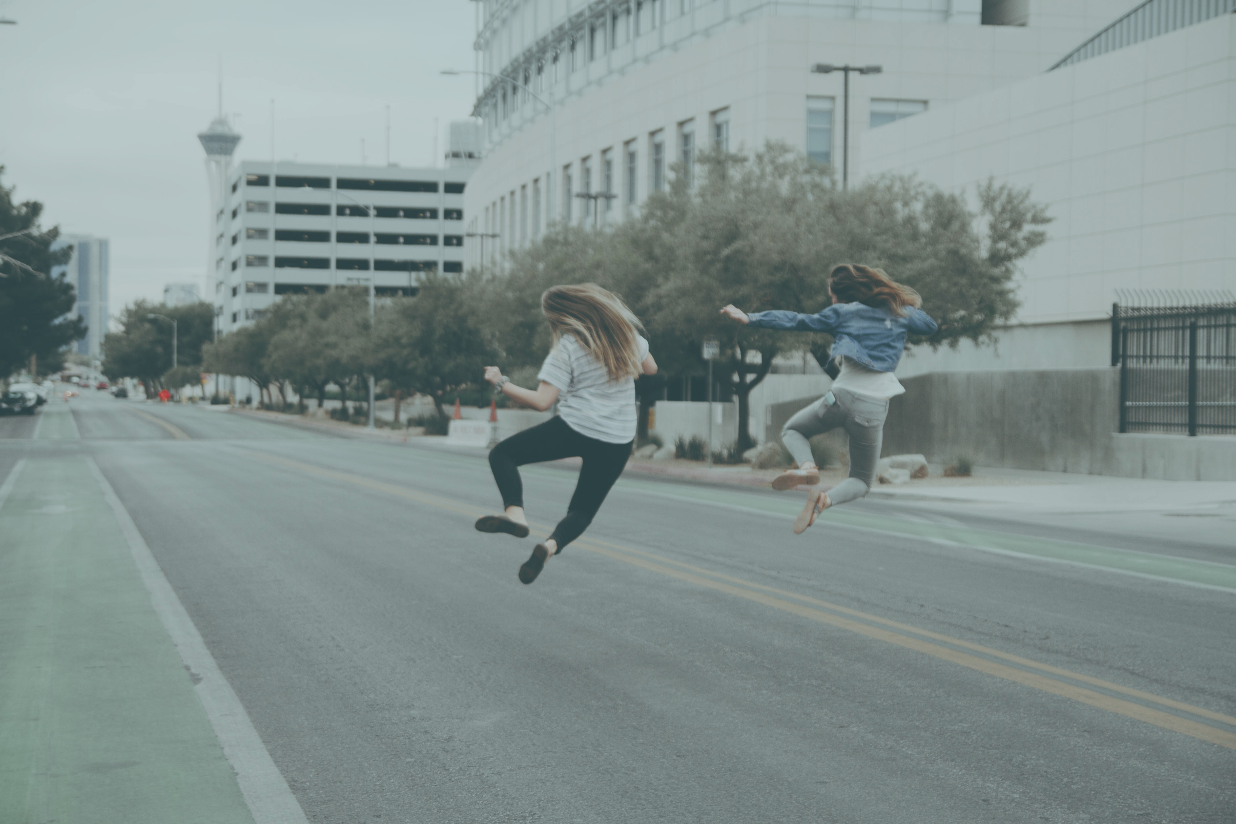 Cheerful youth on the streets