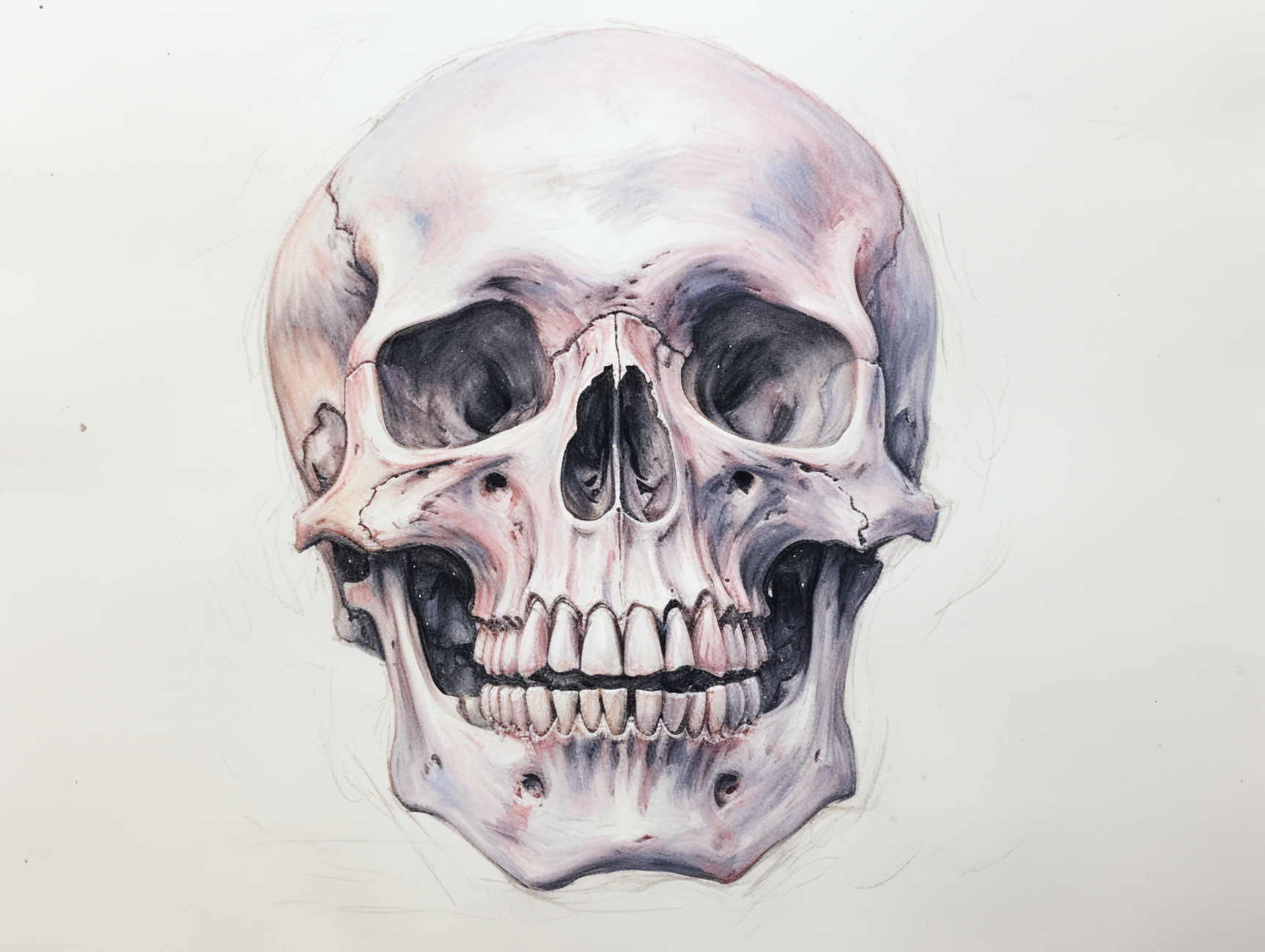 Illustration of skull