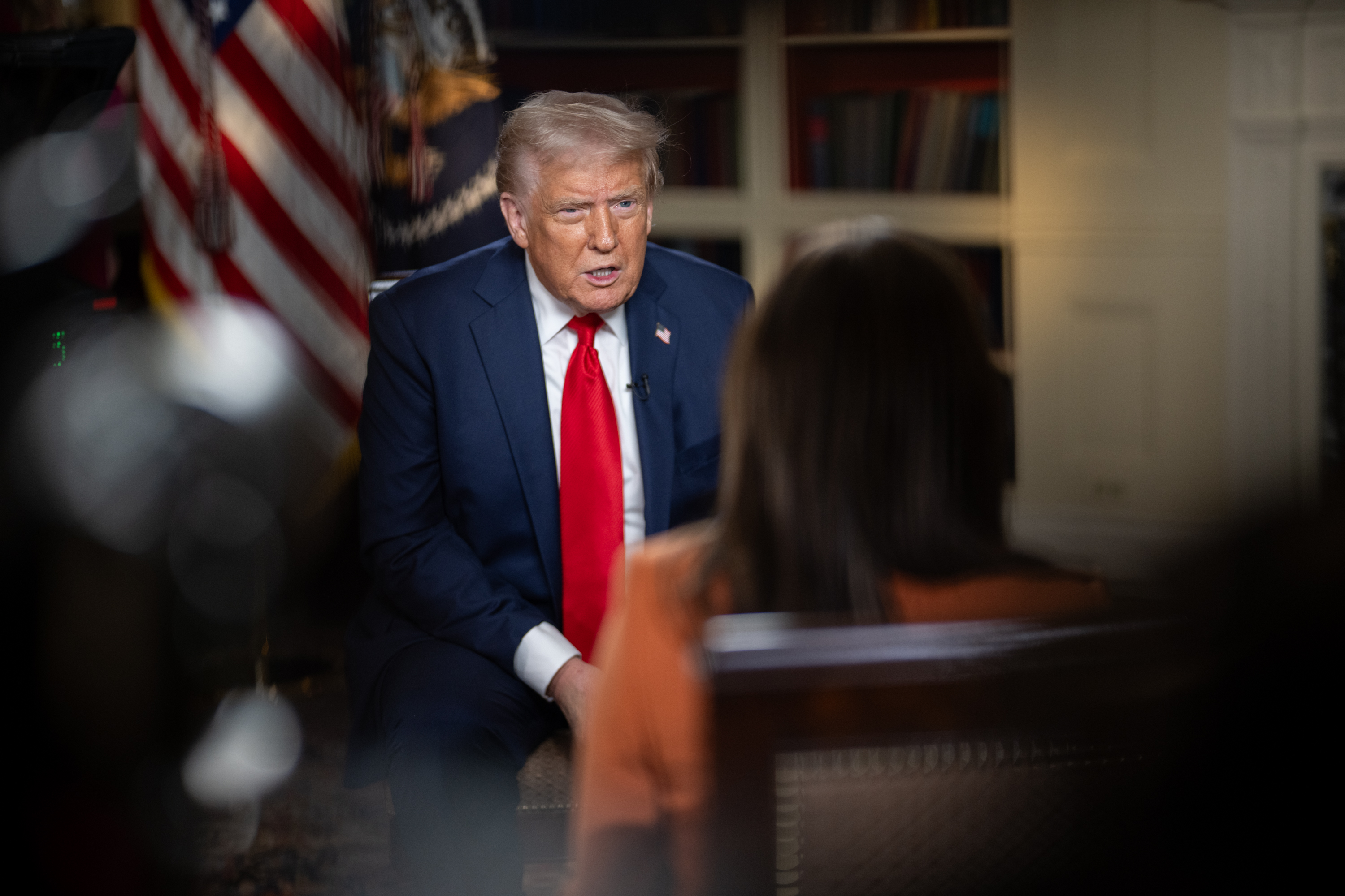President Trump speaks in the White House