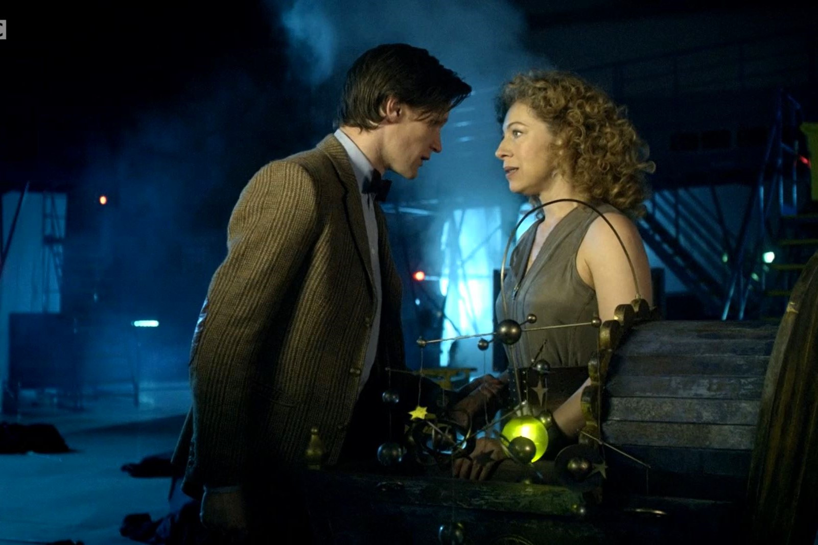 Doctor Who and River Song converse