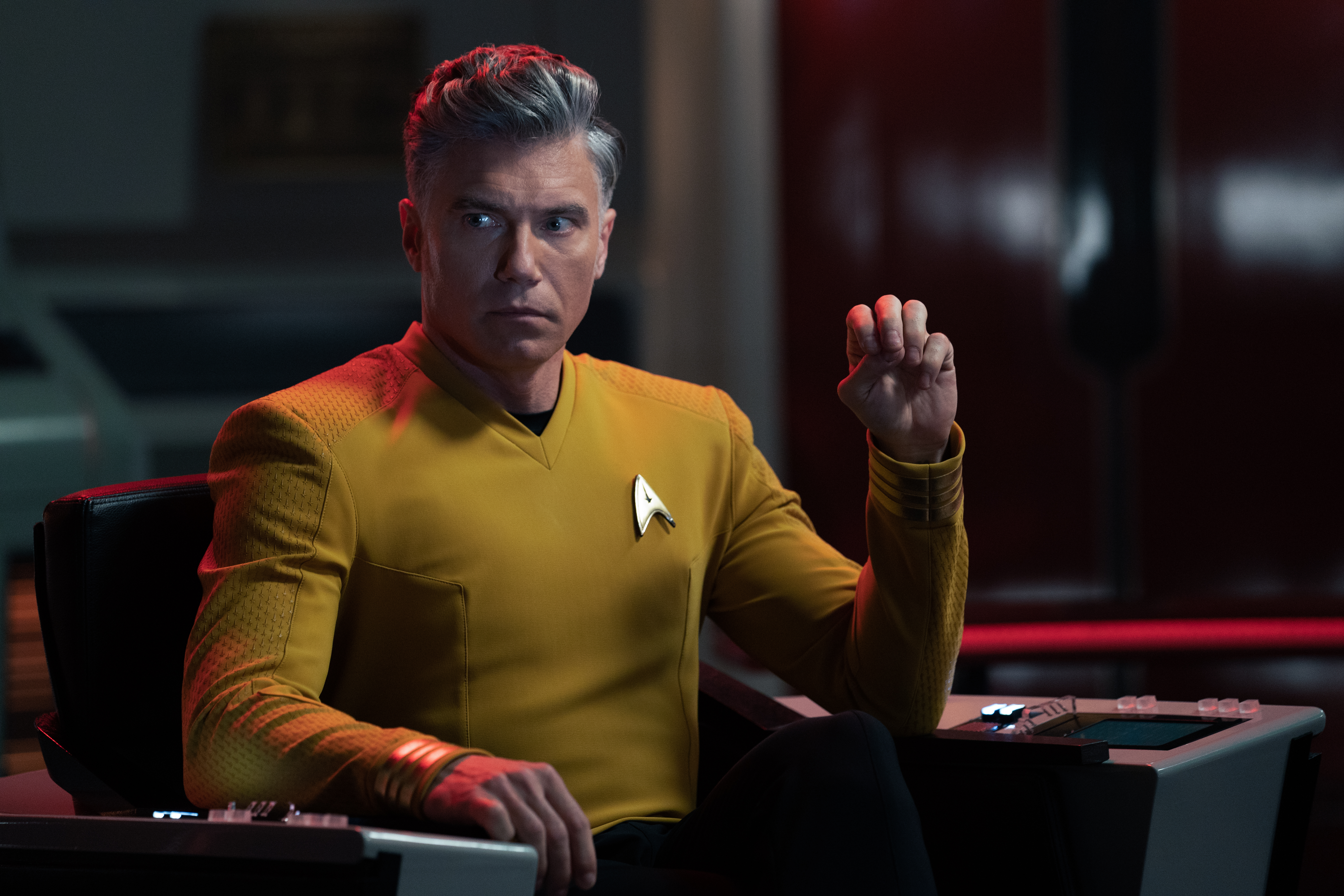 Captain Pike of Star Trek.
