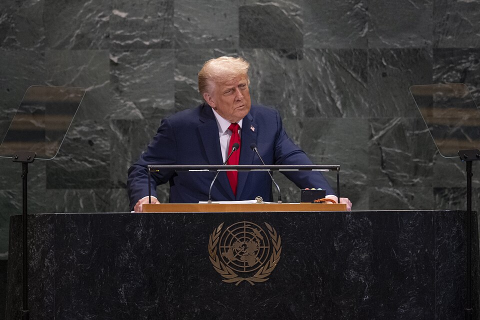 Trump address the UN.