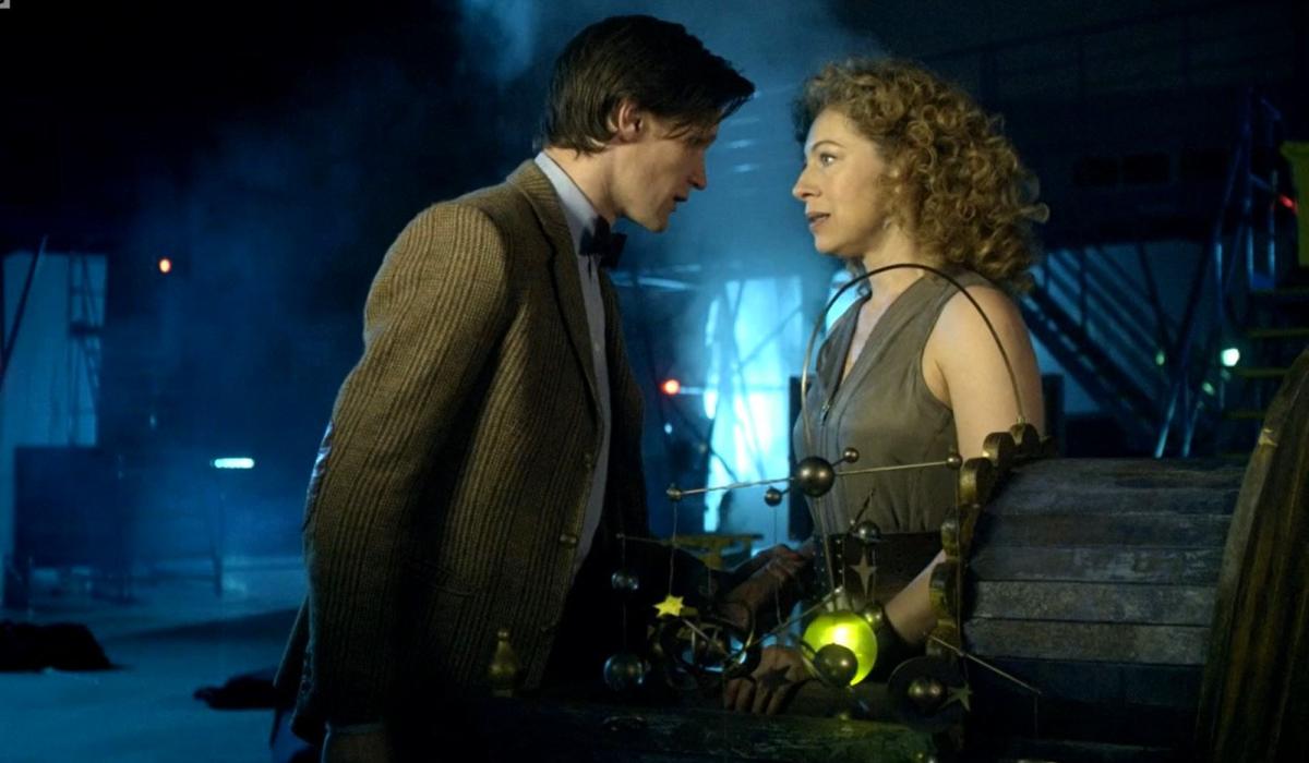 Doctor Who and River Song converse