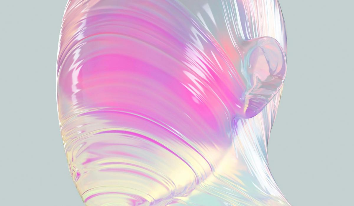 A visualised glass head shows a swirl of pink across the face.