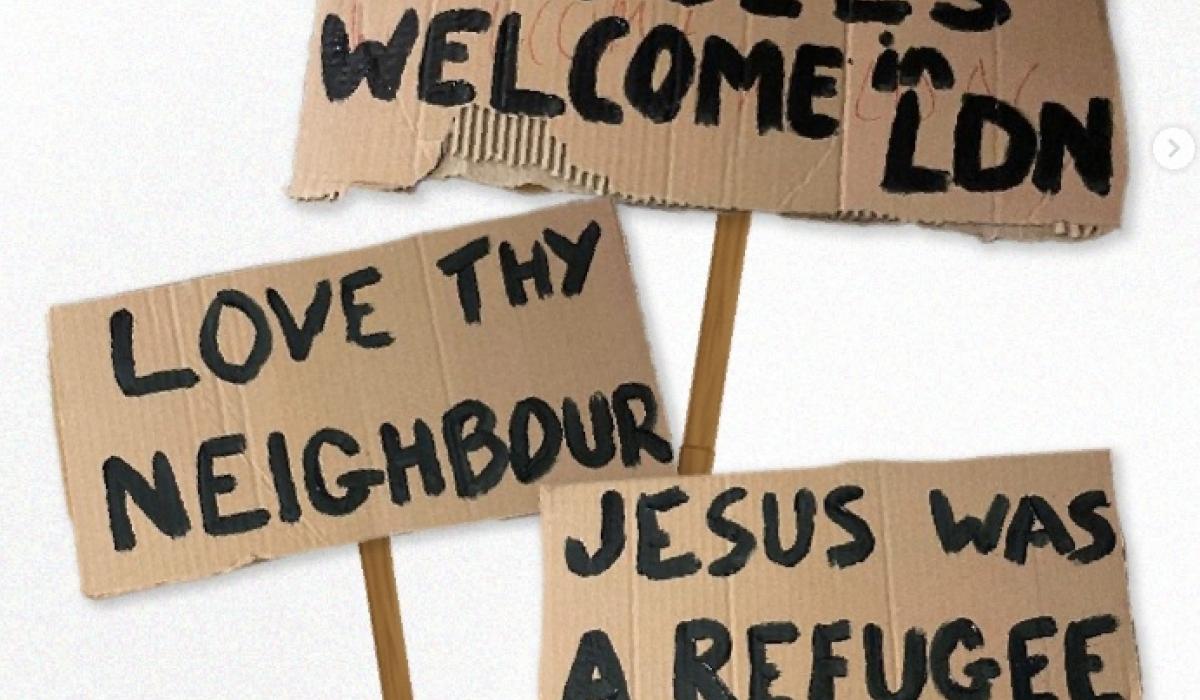 Protest placards