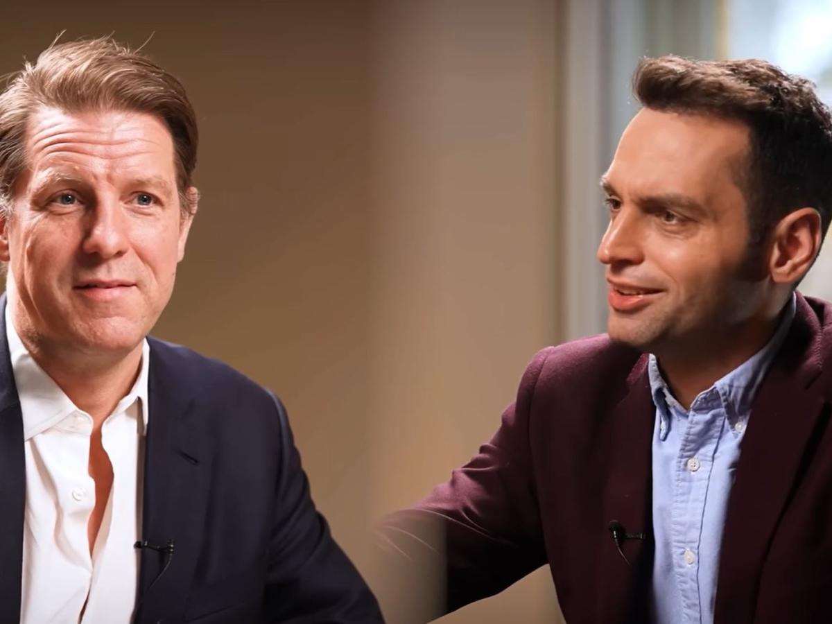 A montage of two conversation participants side-by-side.