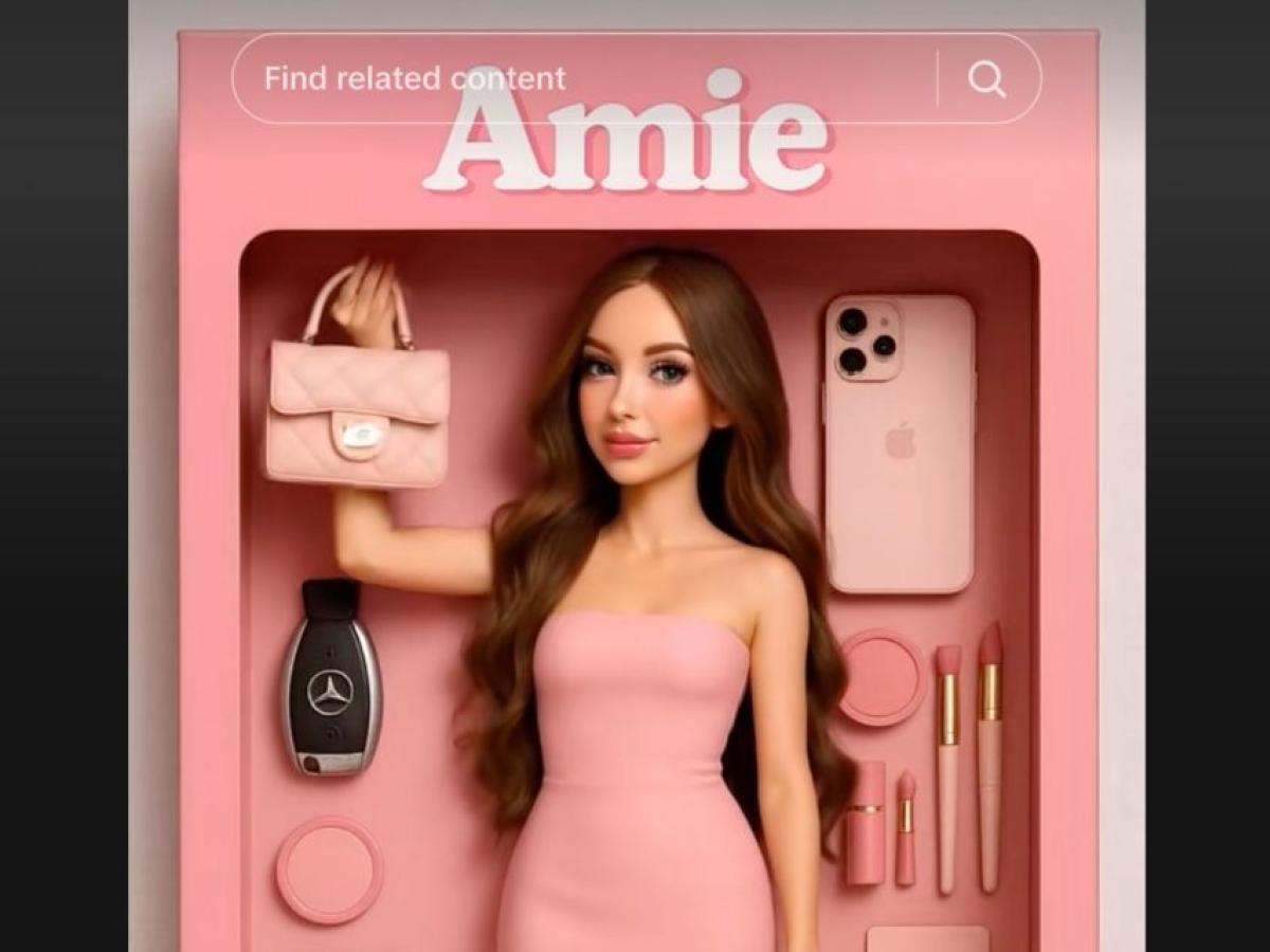 An AI generated image of a Barbie-like Toy