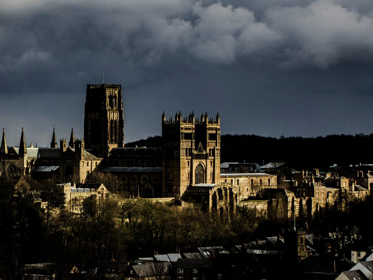 Dark clouds over Durham Cathedral