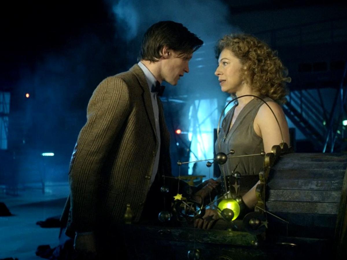 Doctor Who and River Song converse