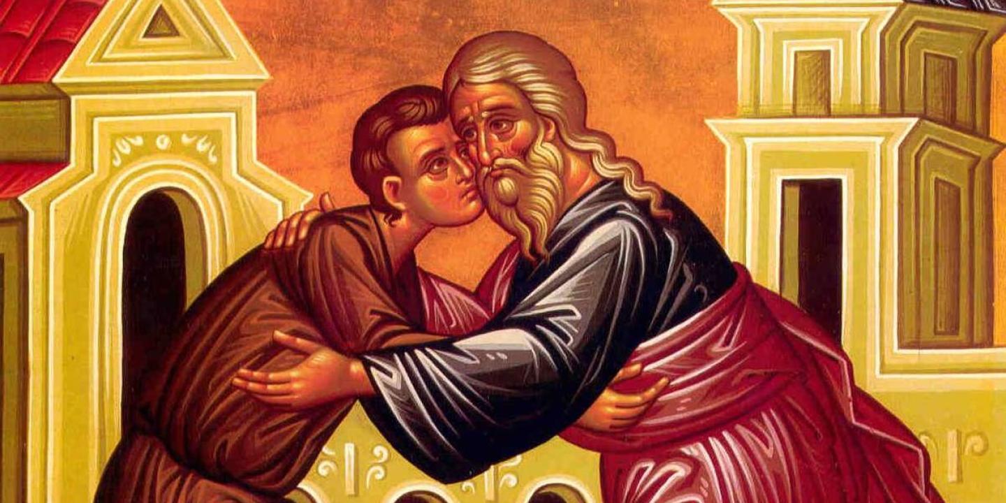 Eastern Orthodox icon depict the Prodigal Son