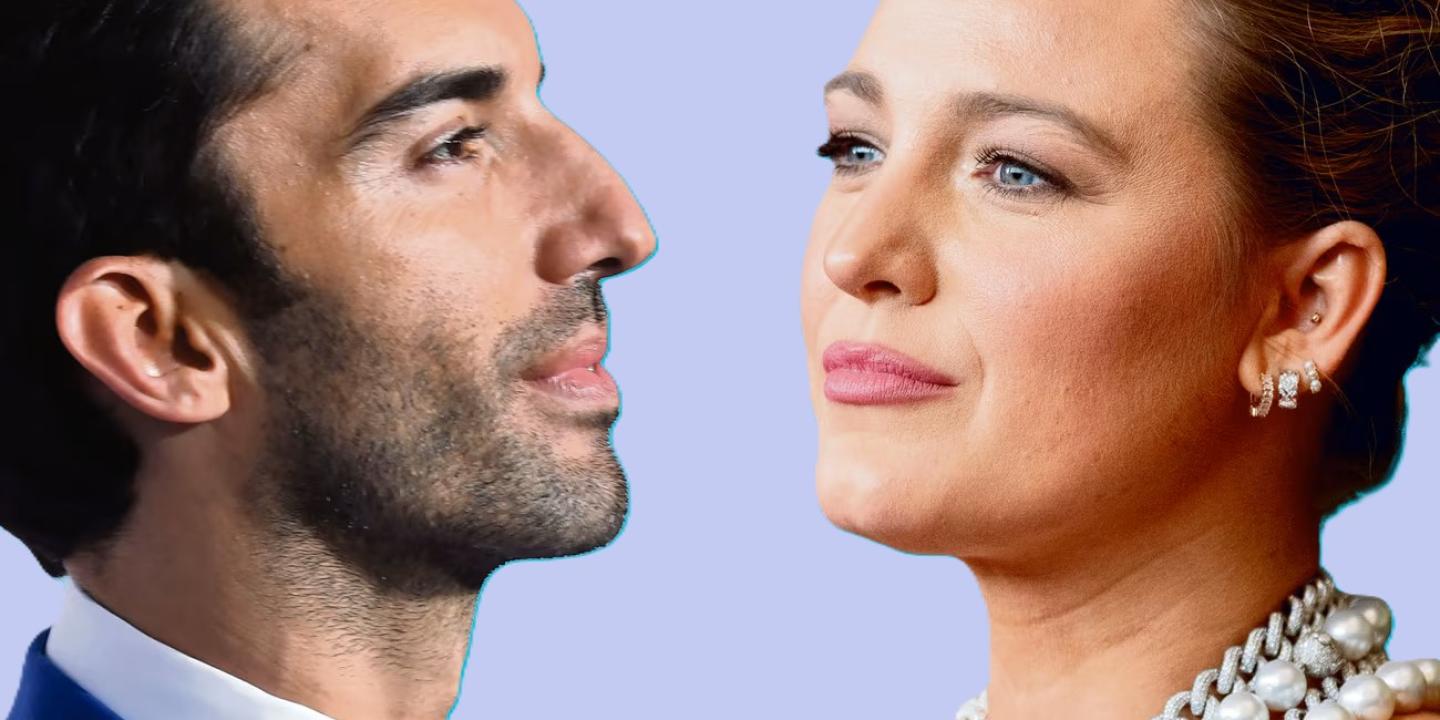 A montage shows two celebrity faces in opposition