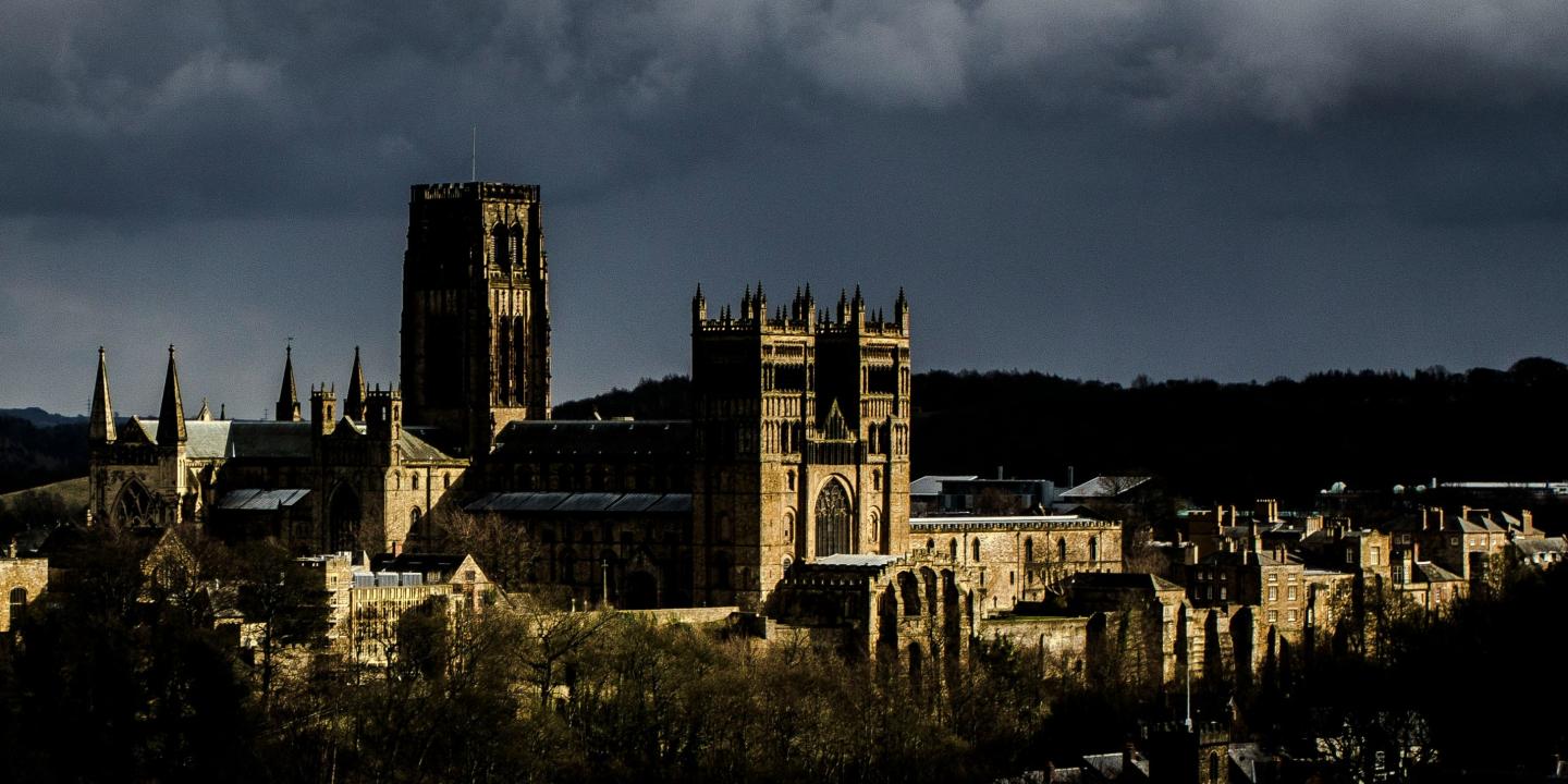 Dark clouds over Durham Cathedral