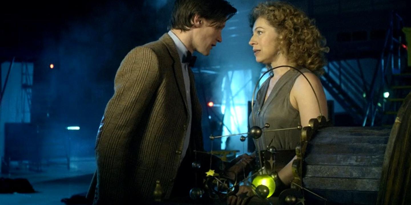 Doctor Who and River Song converse