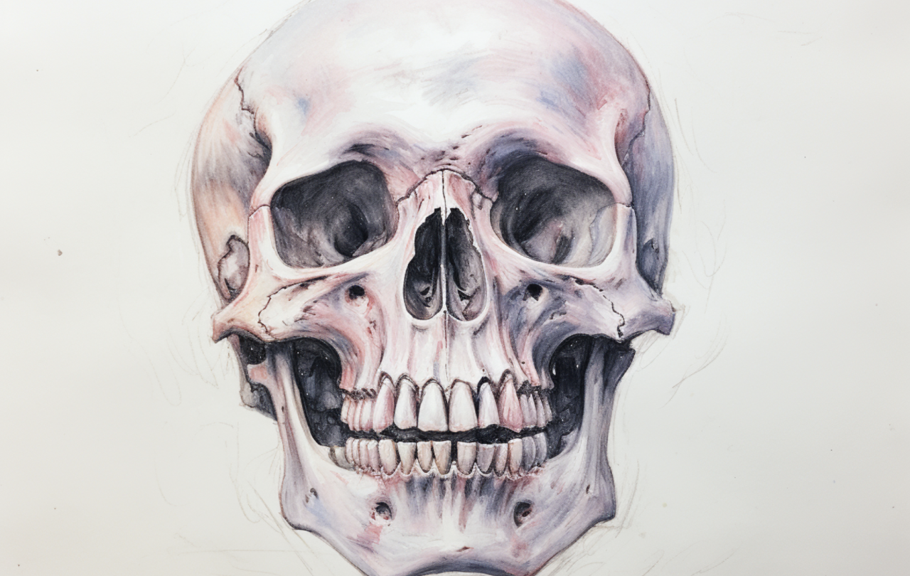 Illustration of skull