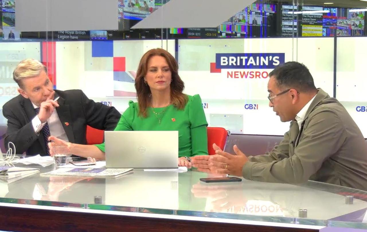 A TV news show panel discussion.