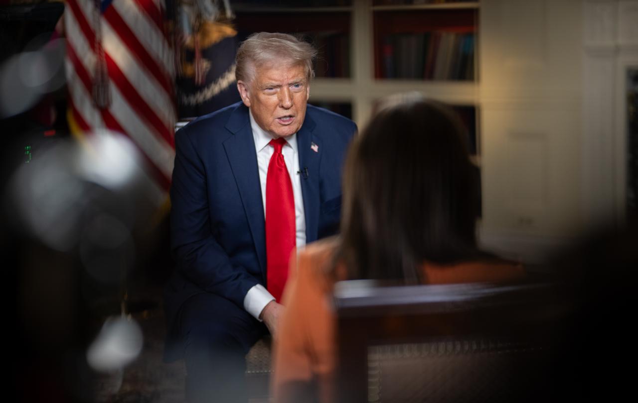 President Trump speaks in the White House