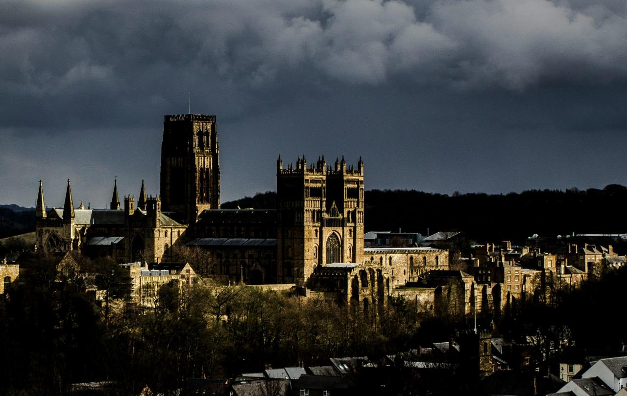 Dark clouds over Durham Cathedral