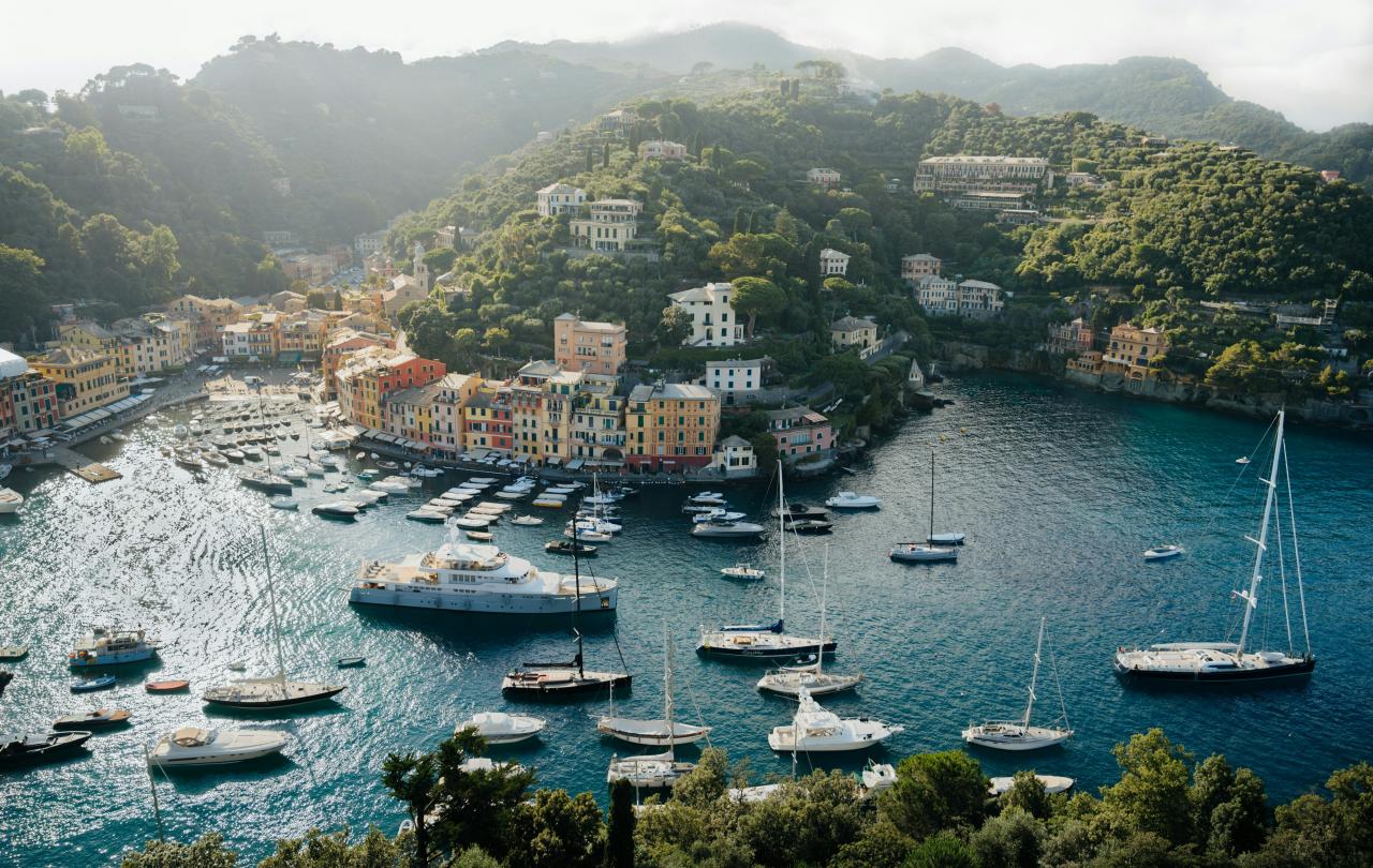 Portofino harbour from the other side.