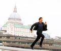 Tom Cruise runs.