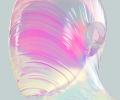 A visualised glass head shows a swirl of pink across the face.
