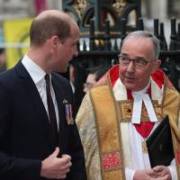 Prince William talks with the Dean of Westminster Abbey, 2019.