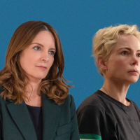 Two women in a composite image.